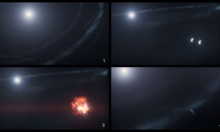 Un 'incidente' cosmico sotto gli occhi di Hubble