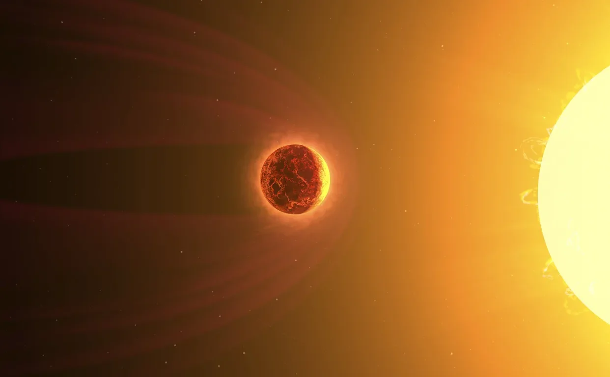 Tracce di un’atmosfera su un esopianeta roccioso ultra-caldo