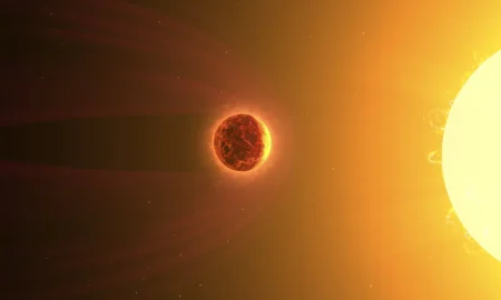 Tracce di un'atmosfera su un esopianeta roccioso ultra-caldo