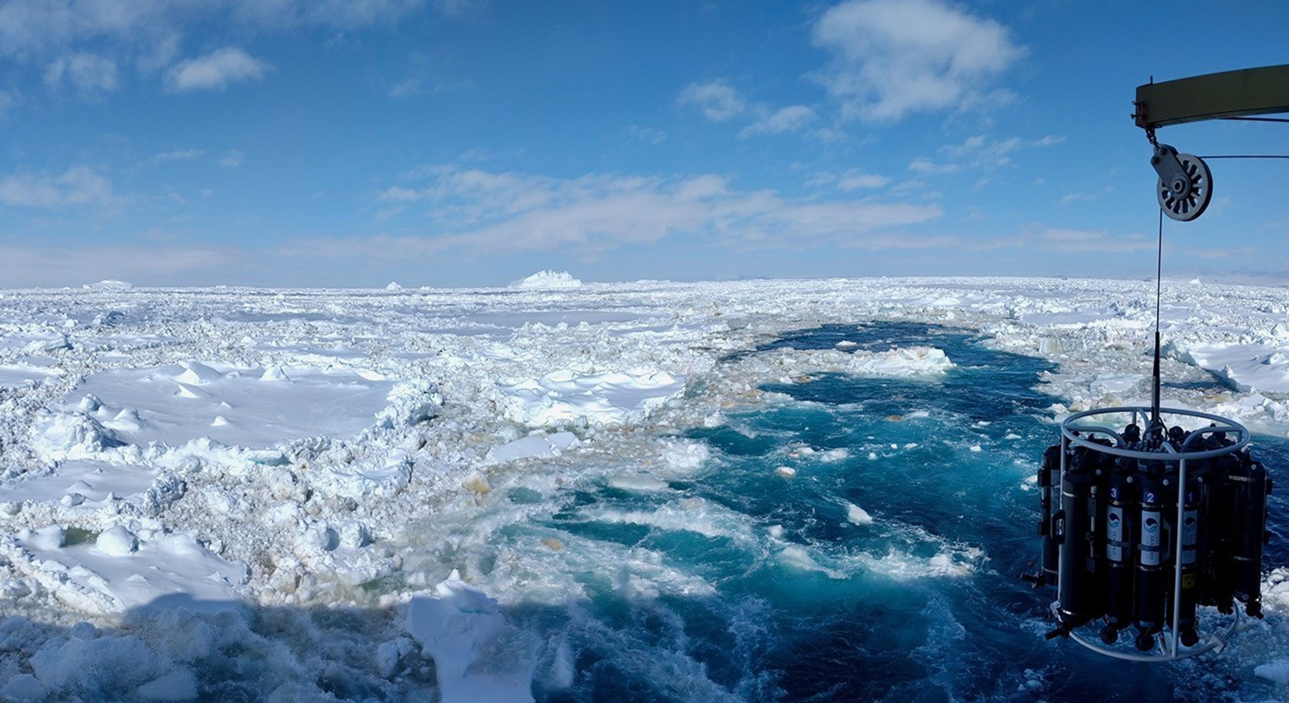 il prelievo dei campioni nel Mare di Weddell