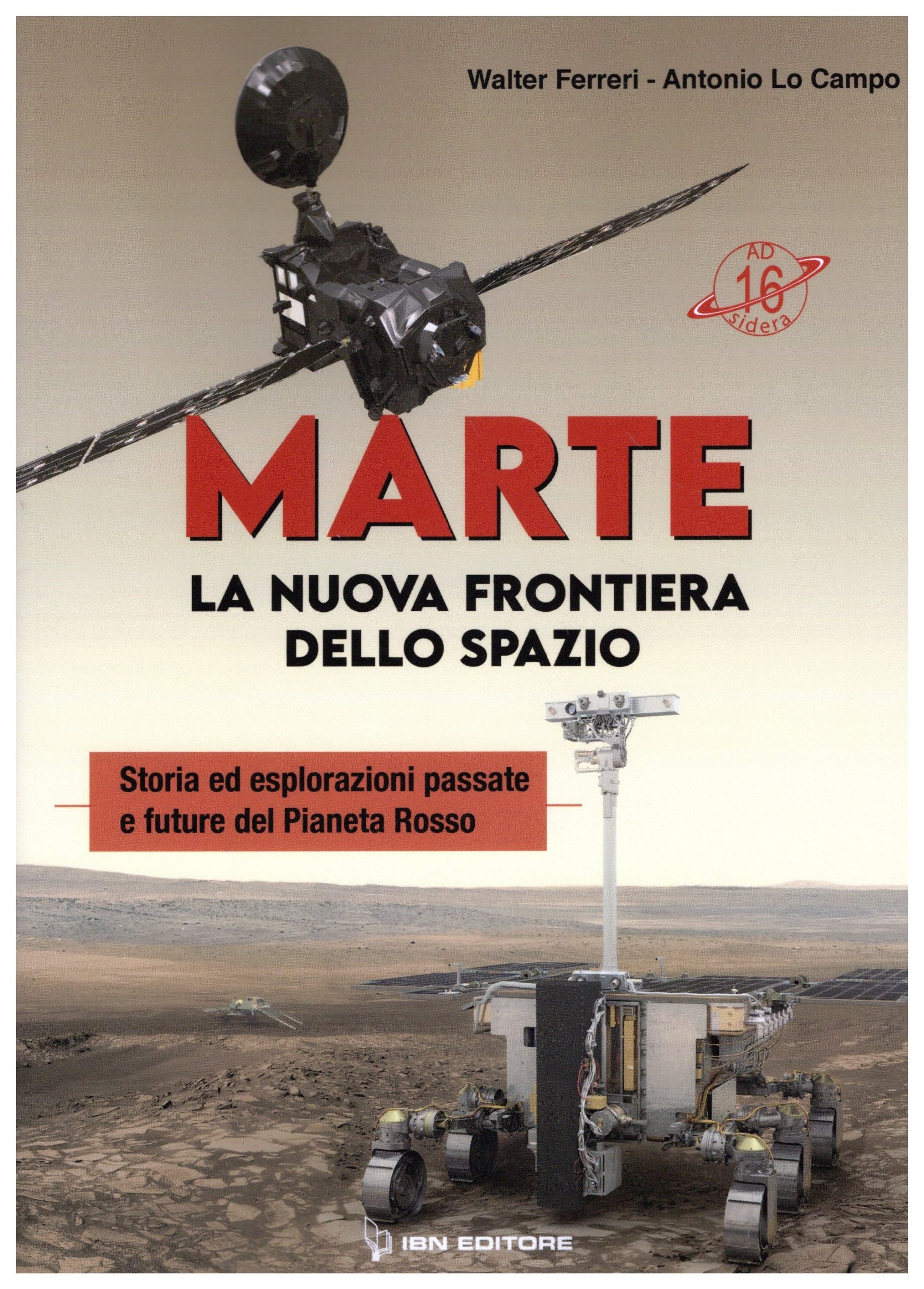 La copertina del libro su Marte