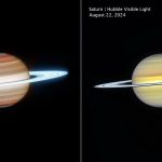 Saturno sotto lo sguardo di Webb e Hubble