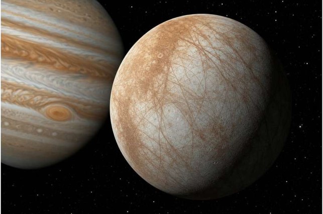 Europa, luna di Giove: la Terra come possibile sorgente di vita