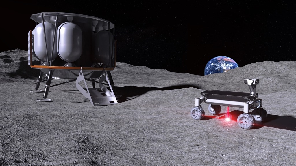 Laser origami: un raggio di luce per modellare la Luna