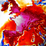 L’ondata di calore in Europa vista dai satelliti
