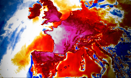 L’ondata di calore in Europa vista dai satelliti
