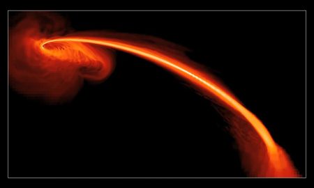 Brillamenti in calo vicino a un buco nero