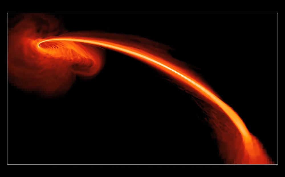 Brillamenti in calo vicino a un buco nero