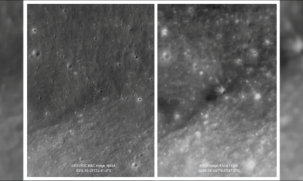 Ecco le immagini del cratere lasciato sulla Luna dal Falcon 9