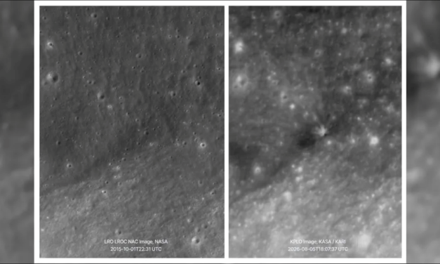 L'orbiter lunare coreano Danuri ha immortalato gli effetti dell’impatto sulla Luna dello stadio superiore del razzo di SpaceX
