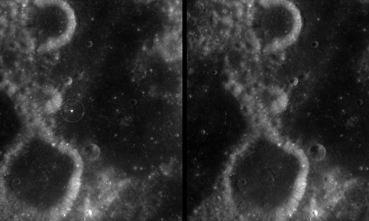 Scoperto il più grande cratere lunare di nuova formazione